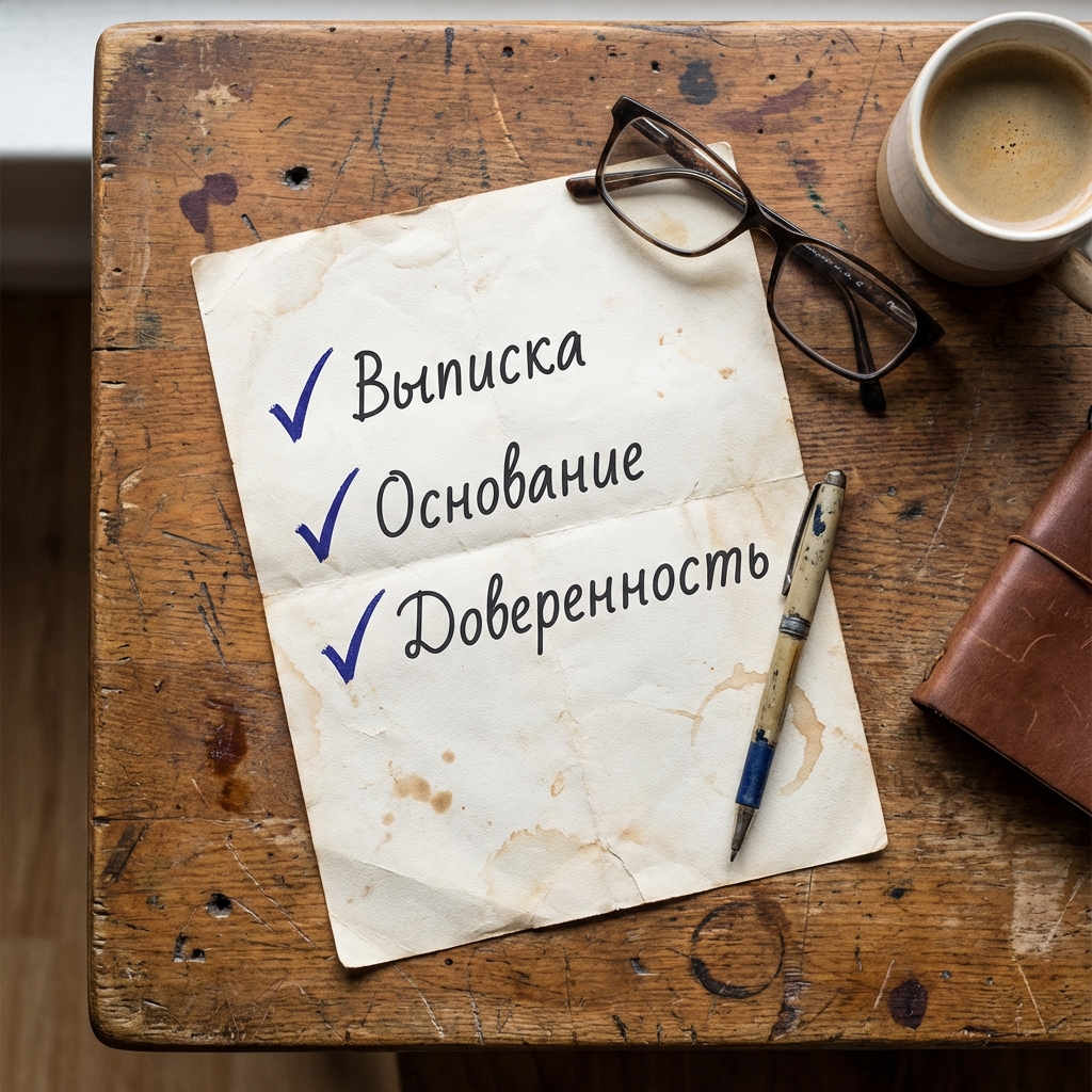 Чек-лист проверки документов