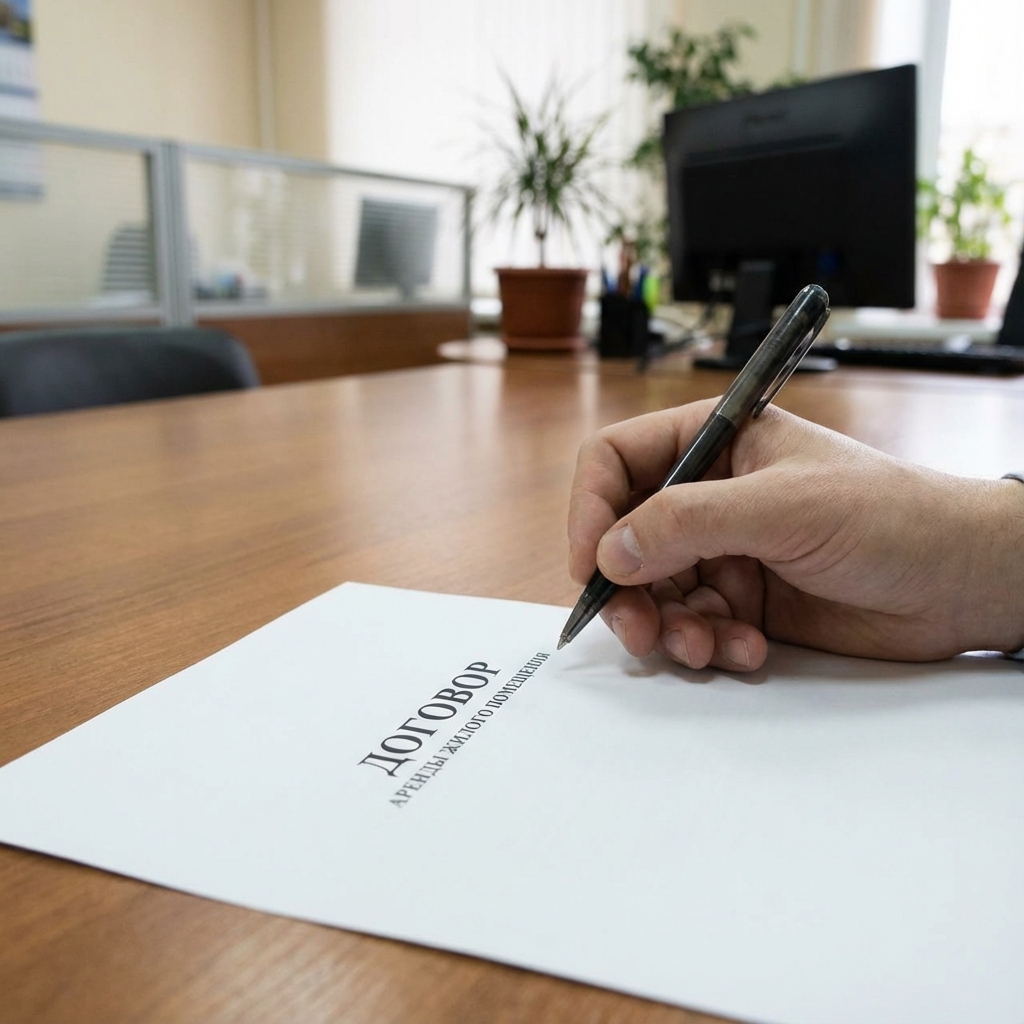 Подписание договора аренды